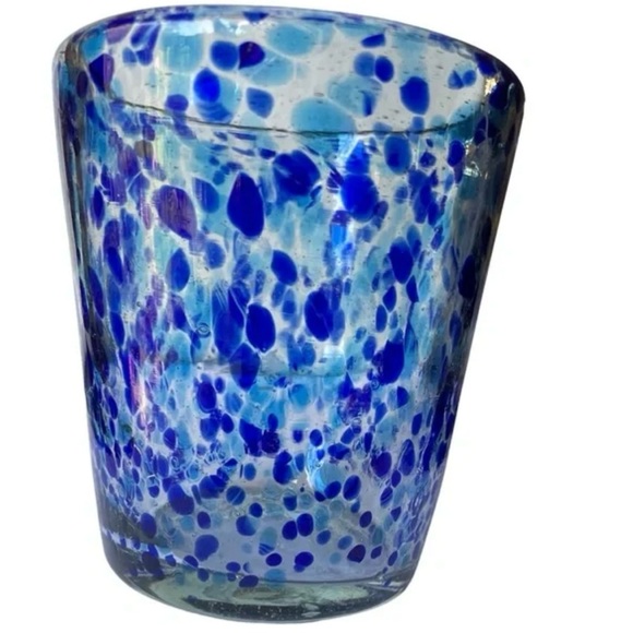 Blue Speckled Glass Art Piece - Picture 11 of 13